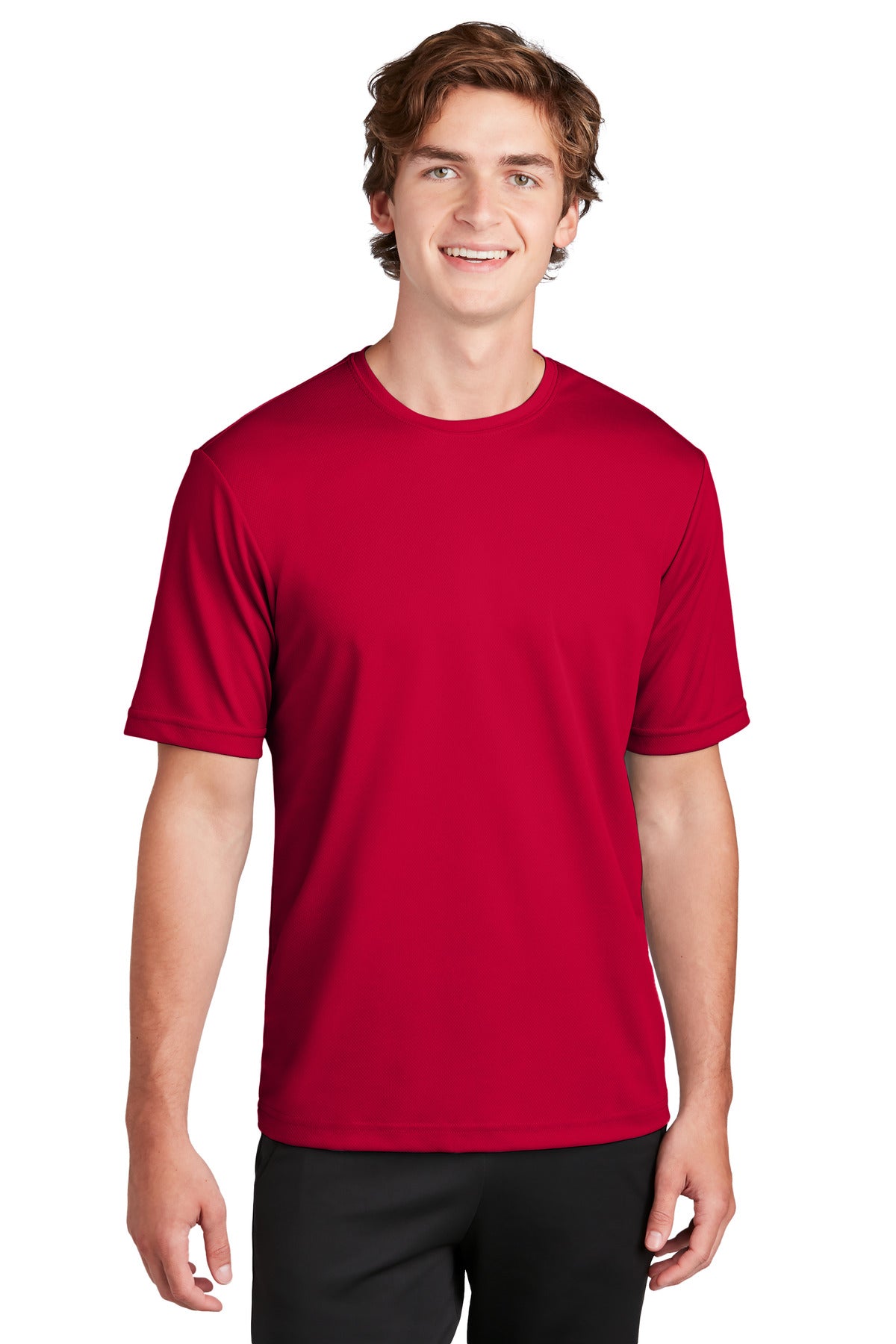Sport - Tek ® PosiCharge ® RacerMesh ® Tee. ST340 - Deep Red - Best Buy Soccer