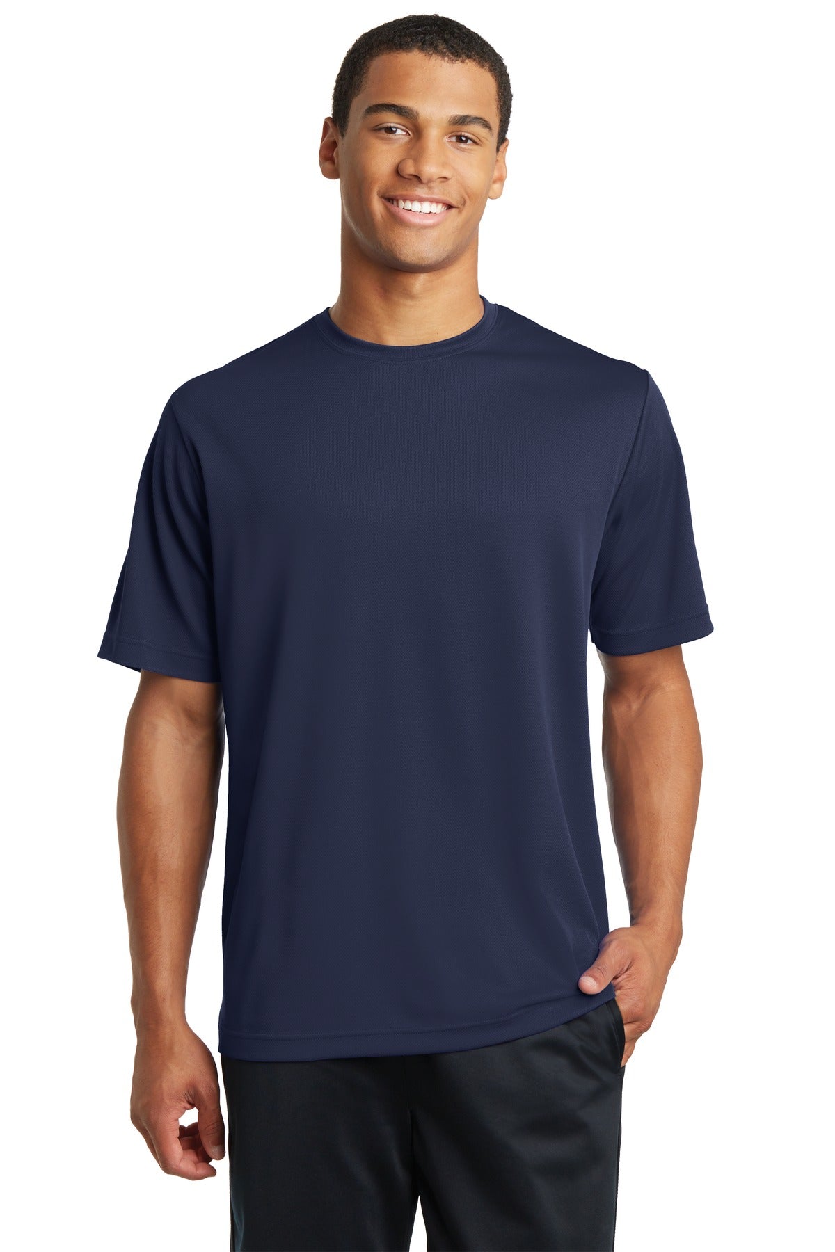 Sport - Tek ® PosiCharge ® RacerMesh ® Tee. ST340 - True Navy - Best Buy Soccer