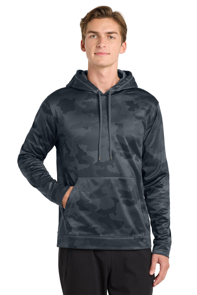 Sport-Tek® Sport-Wick® CamoHex Fleece Hooded Pullover - Best Buy Soccer