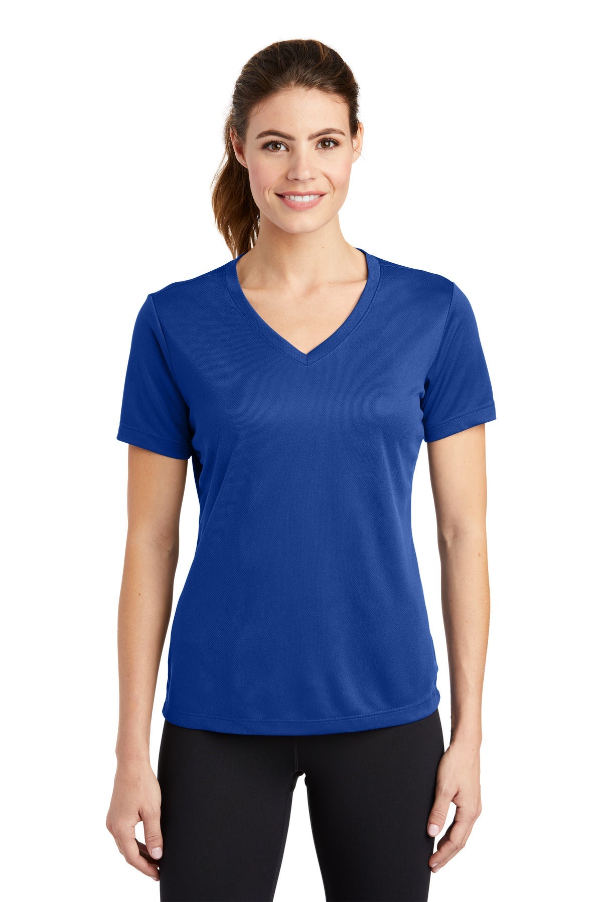 Sport - Tek ® Women's PosiCharge ® RacerMesh ® V - Neck Tee. LST340 - Best Buy Soccer