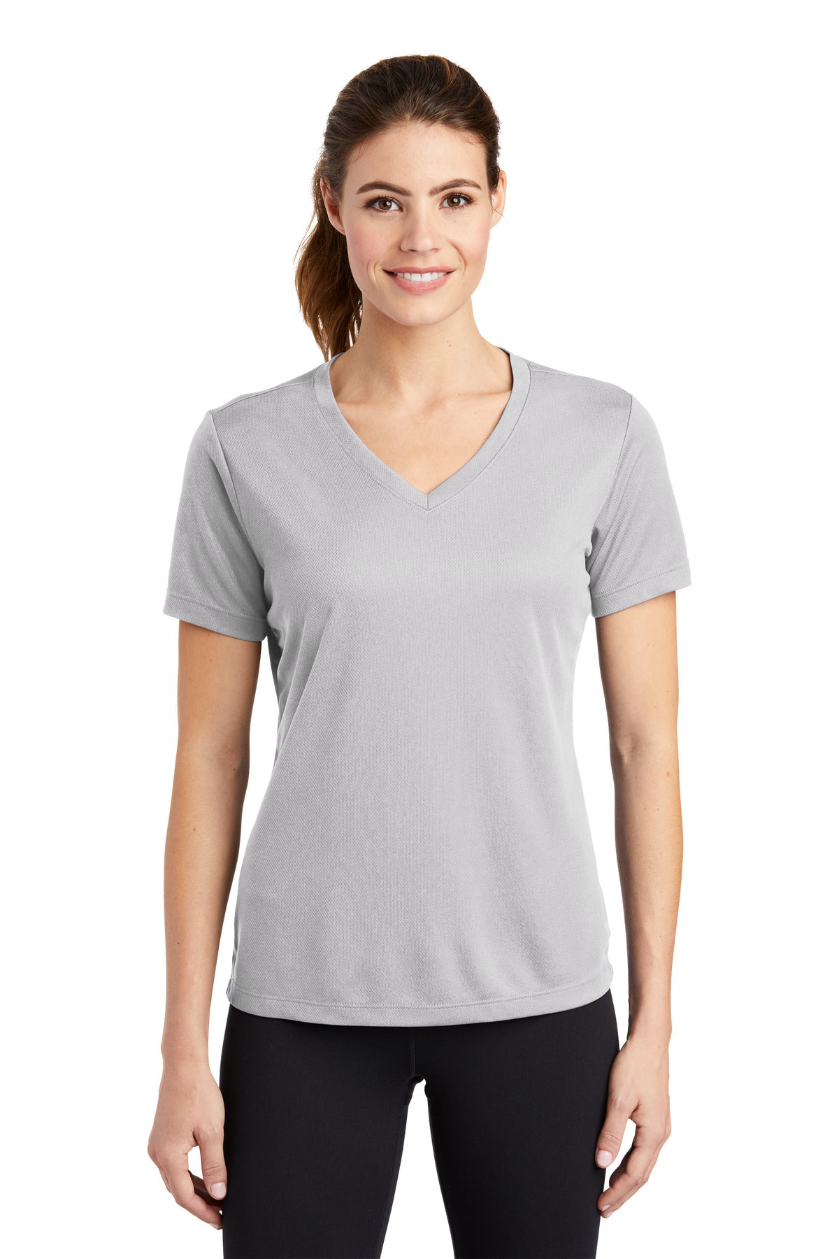Sport - Tek ® Women's PosiCharge ® RacerMesh ® V - Neck Tee. LST340 - Best Buy Soccer