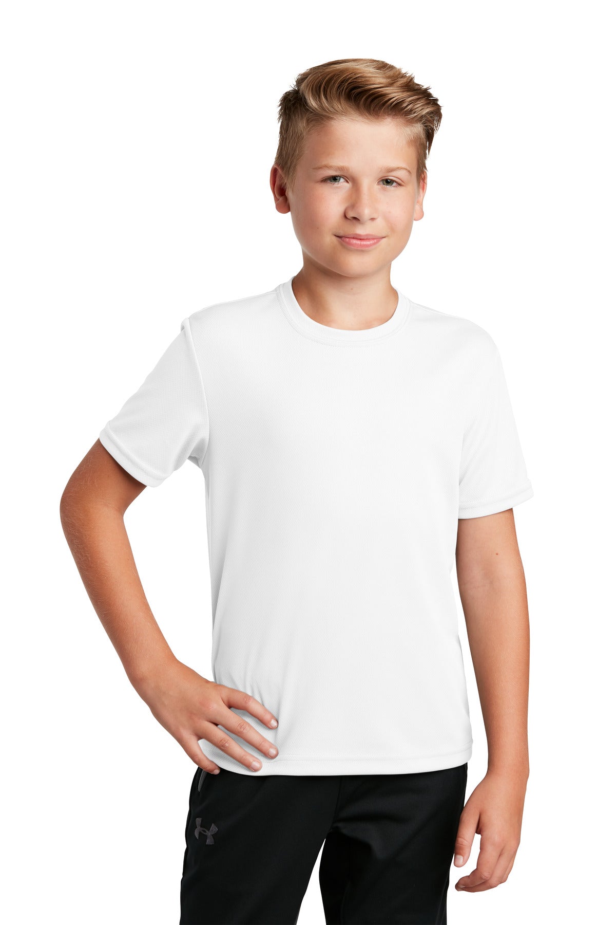 Sport - Tek ® Youth PosiCharge ® RacerMesh® Tee. YST340 - Best Buy Soccer