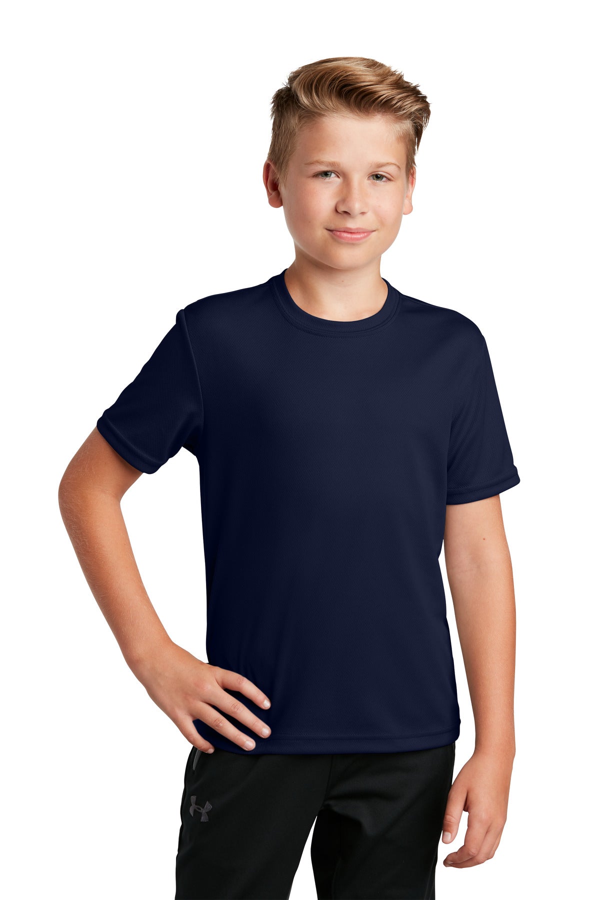 Sport - Tek ® Youth PosiCharge ® RacerMesh® Tee. YST340 - Best Buy Soccer