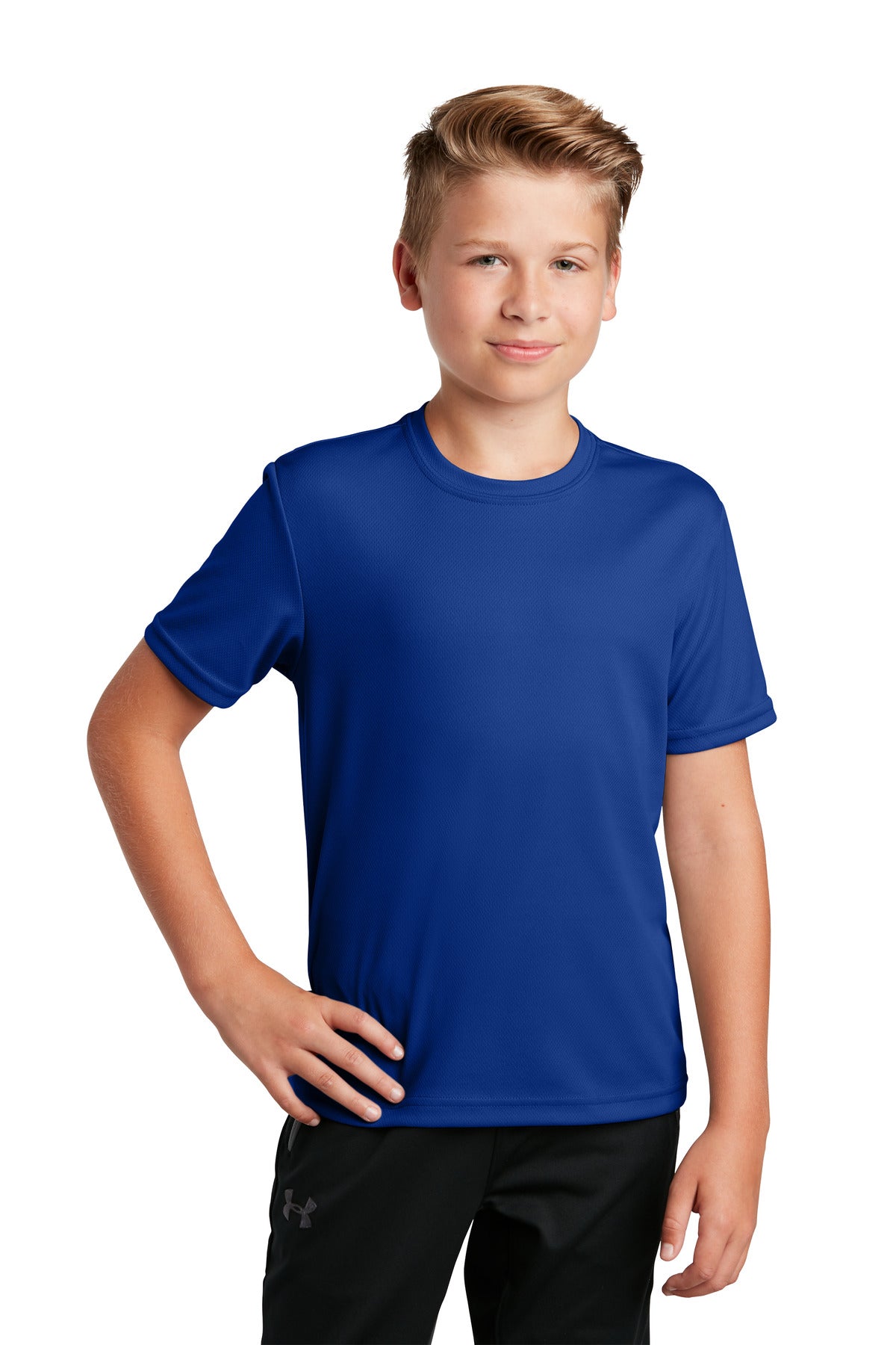 Sport - Tek ® Youth PosiCharge ® RacerMesh® Tee. YST340 - Best Buy Soccer