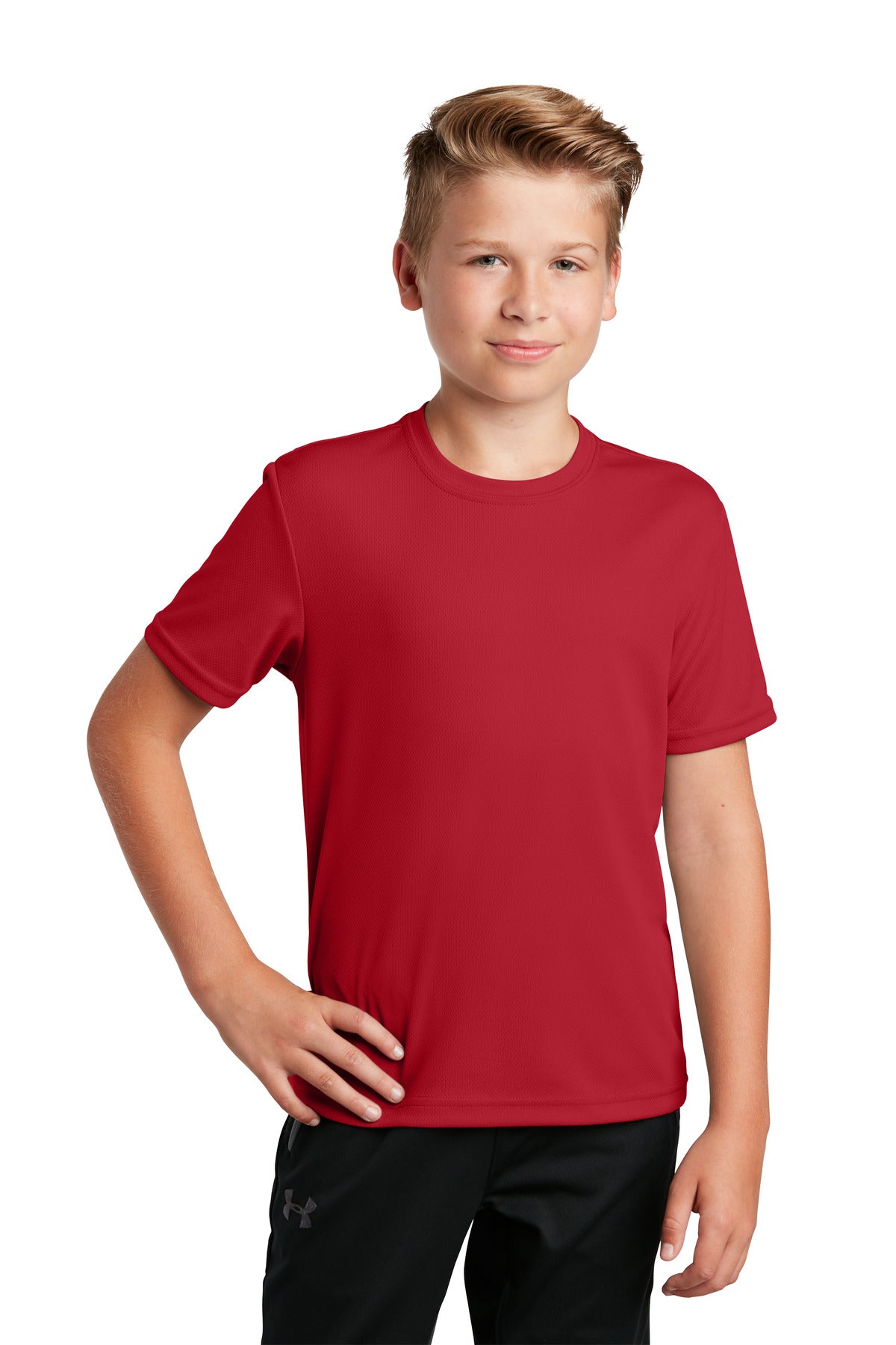 Sport - Tek ® Youth PosiCharge ® RacerMesh® Tee. YST340 - Best Buy Soccer
