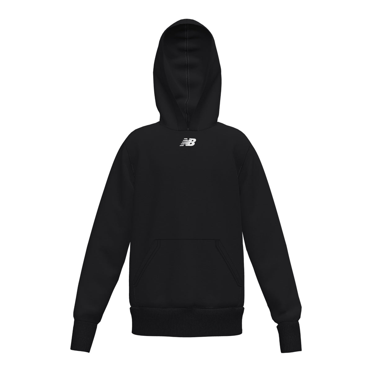 Sudadera con capucha de forro polar New Balance negra