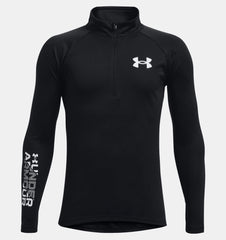 Under Armour Boys Tech Big Logo 1/4 Zip Pullover Black