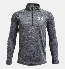 Under Armour Boys Tech Big Logo 1/4 Zip Pullover Pitch Grey