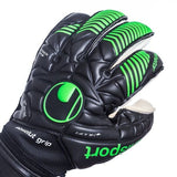 Uhlsport Eliminator Absolut Grip Bionik+ Goalkeeper Gloves Black/Fluo Green - Best Buy Soccer