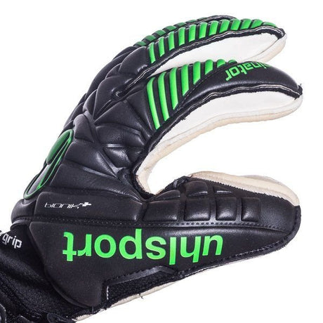 Uhlsport Eliminator Absolut Grip Bionik+ Goalkeeper Gloves Black/Fluo Green - Best Buy Soccer