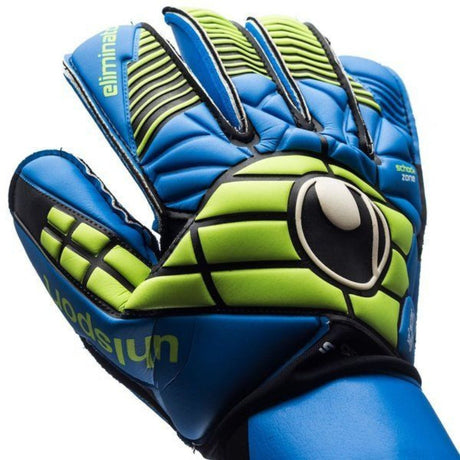 Uhlsport Eliminator Soft RF Competition Goalkeeper Gloves Black/Blue/Power Green - Best Buy Soccer