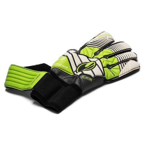 Uhlsport Eliminator Super Goalkeeper Gloves Graphite White/Green - Best Buy Soccer