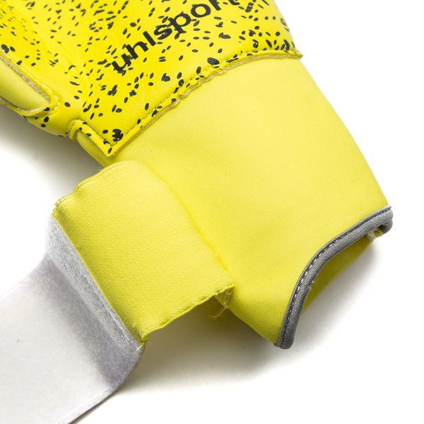 Uhlsport Eliminator Supergrip HN Goalkeeper Gloves Lite Flue Yellow/Griffin - Best Buy Soccer
