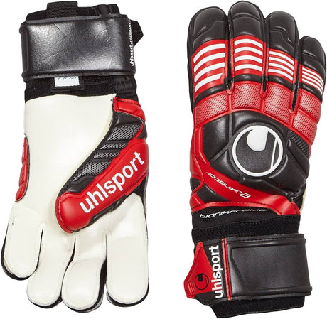 Uhlsport Eliminator Supersoft Bionik Goalkeeper Gloves Red/Black - Best Buy Soccer