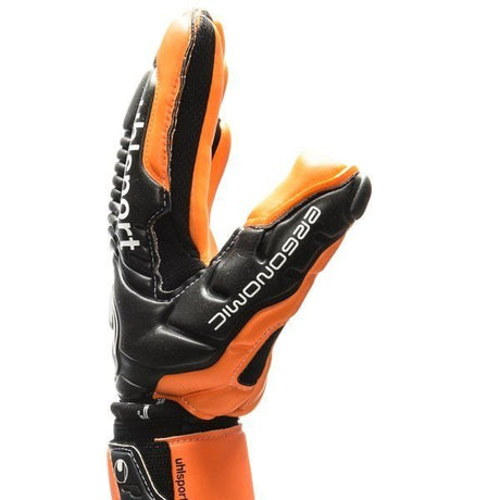 Uhlsport Ergonomic HN Soft Support Frame Goalkeeper Gloves Orange/Black - Best Buy Soccer