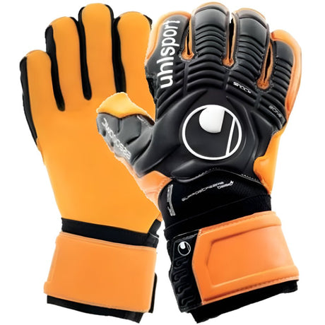Uhlsport Ergonomic HN Soft Support Frame Goalkeeper Gloves Orange/Black - Best Buy Soccer