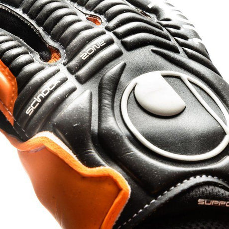 Uhlsport Ergonomic HN Soft Support Frame Goalkeeper Gloves Orange/Black - Best Buy Soccer