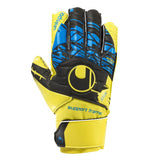 Uhlsport Kid's Eliminator Soft SF Junior Goalkeeper Gloves Yellow/Black/Blue - Best Buy Soccer