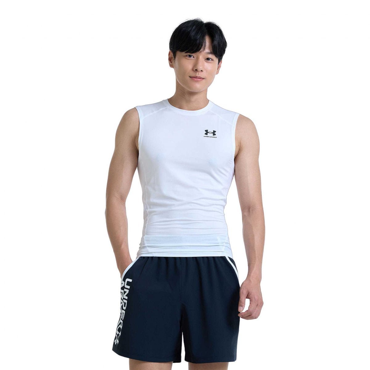 Under Armour M Heatgear Arm SLS Black/Wh - Best Buy Soccer