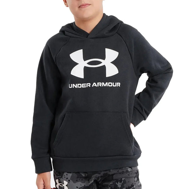 Under Armour Rival Fleece Big Logo Hoodie - Black - Best Buy Soccer