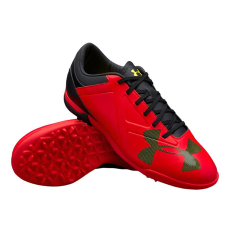 Under Armour Spotlight TF Red/Black/Yellow - Best Buy Soccer