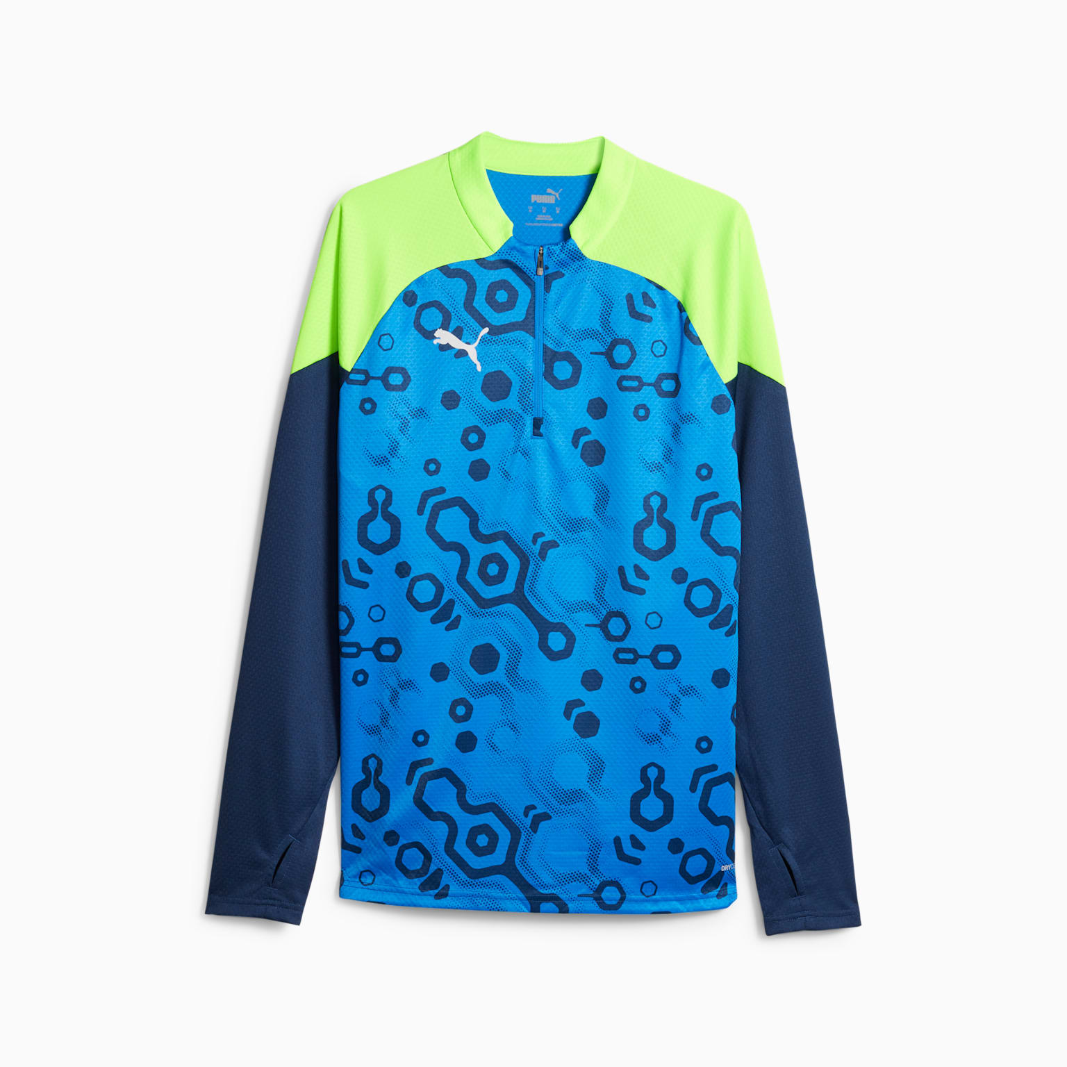 PUMA IndividualCUP 1/4 Zip Top White/Red/Blue