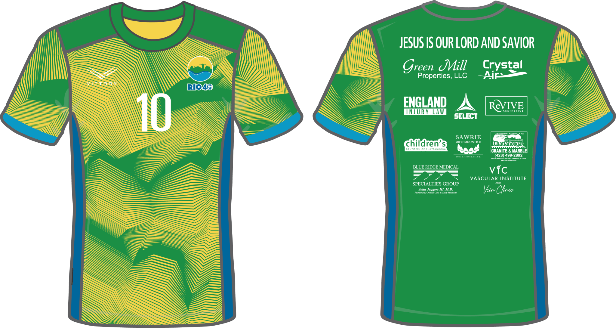 Victory Rio 40 Summer Kit Green/Yellow - Best Buy Soccer