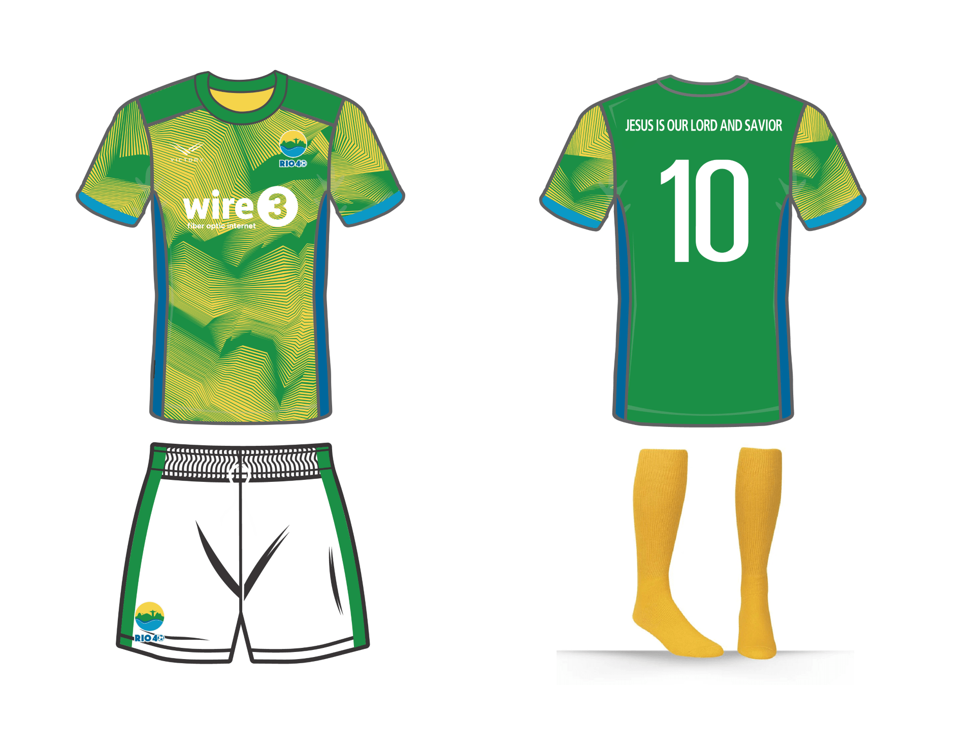 Victory Rio 40 Vero Beach kit Green/Yellow - Best Buy Soccer
