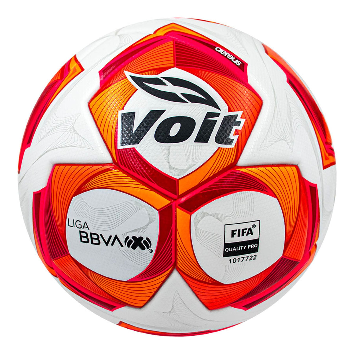 Voit AEREUS Liga MX Opening 2025 Quality FIFA Pro Soccer Ball - White/Red/Orange - Best Buy Soccer
