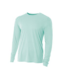 Camiseta de manga larga A4 Cooling Perf LS - Menta pastel