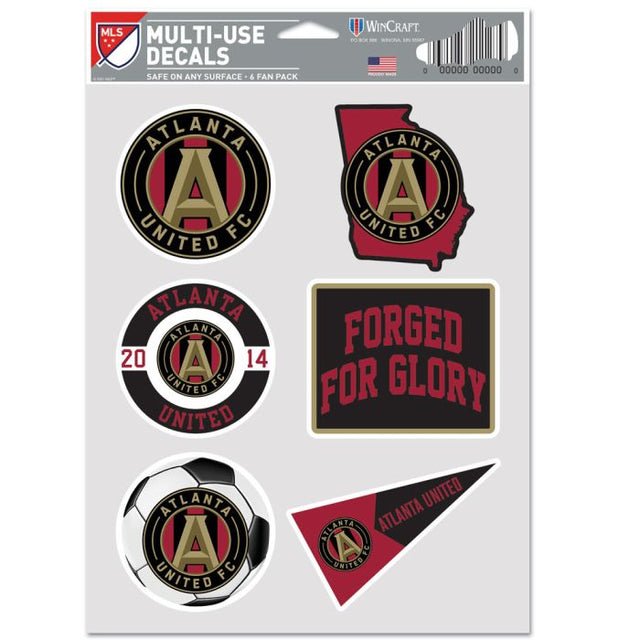 WinCraft Atlanta United Multi Use 6 Fan Pack Black/Red - Best Buy Soccer