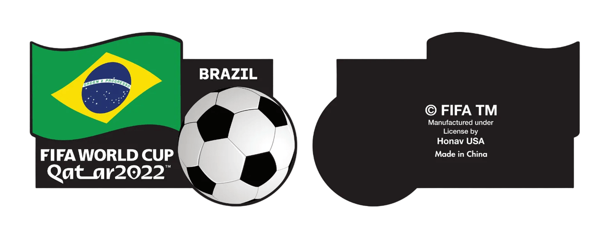 World Cup Qatar 2022 Country Flag Magnet - Brazil - Best Buy Soccer