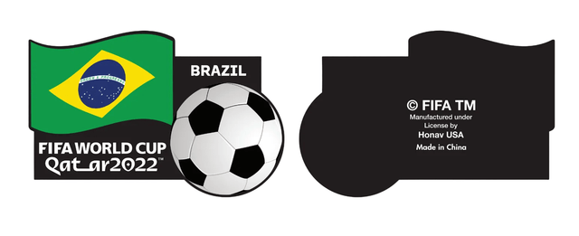 World Cup Qatar 2022 Country Flag Magnet - Brazil - Best Buy Soccer