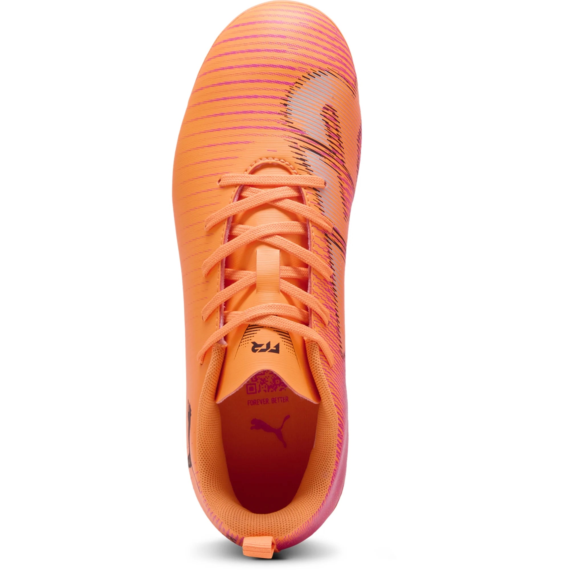 PUMA Future 8 Play FG/AG Youth Soccer Cleats - Orange/Black