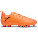 PUMA Future 8 Play FG/AG Youth Soccer Cleats - Orange/Black