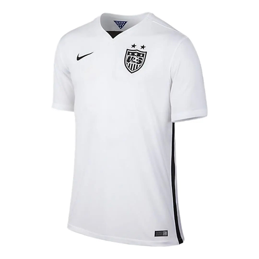 Nike USMNT 15 Stadium Home Youth Jersey - White/Black