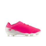 New Balance Furon Team V8 FG Firm Ground Youth Soccer Cleats - Pink Heat