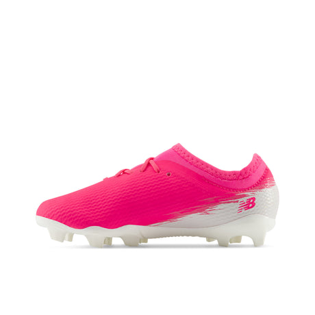New Balance Furon Team V8 FG Firm Ground Youth Soccer Cleats - Pink Heat