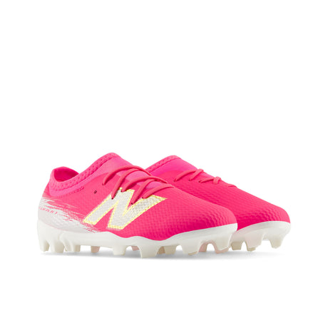 New Balance Furon Team V8 FG Firm Ground Youth Soccer Cleats - Pink Heat