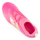 Tacos de fútbol juvenil New Balance Tekela Team Low V5 FG para terreno firme - Rosa Caliente