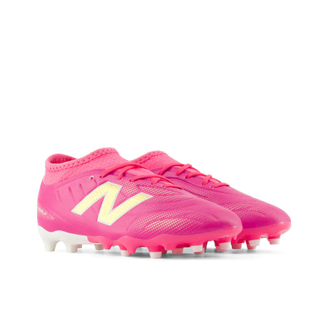 New Balance Tekela Team Low V5 FG Firm Ground Youth Soccer Cleats - Pink Heat