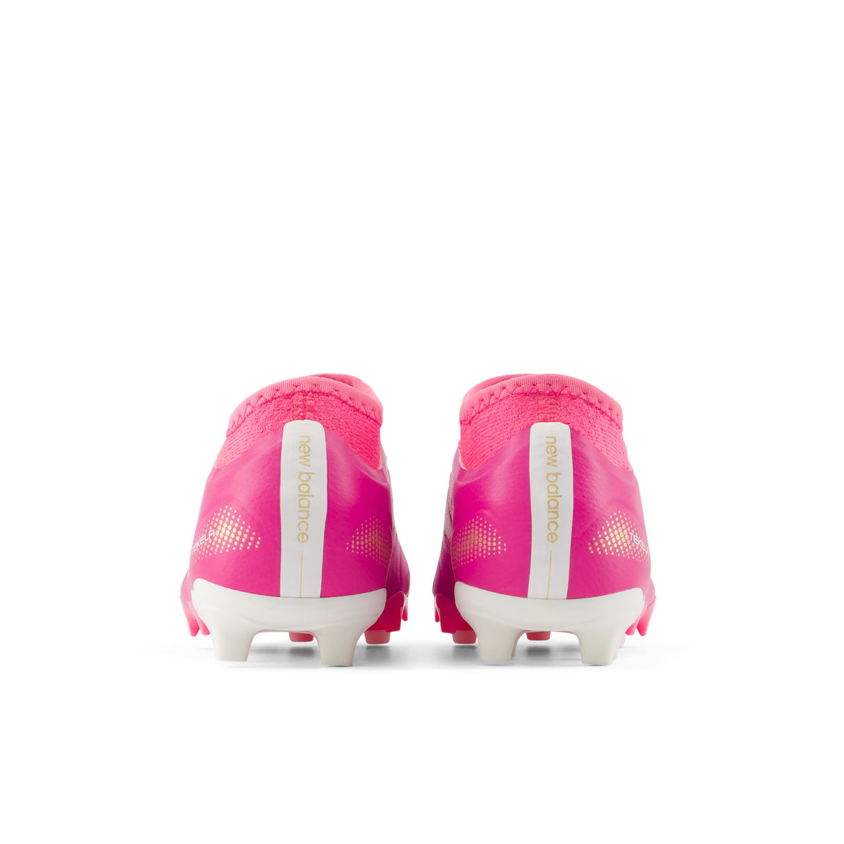 Tacos de fútbol juvenil New Balance Tekela Team Low V5 FG para terreno firme - Rosa Caliente