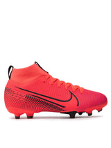 Nike Superfly 7 Academy FG Youth Soccer Cleats - Crimson/Black