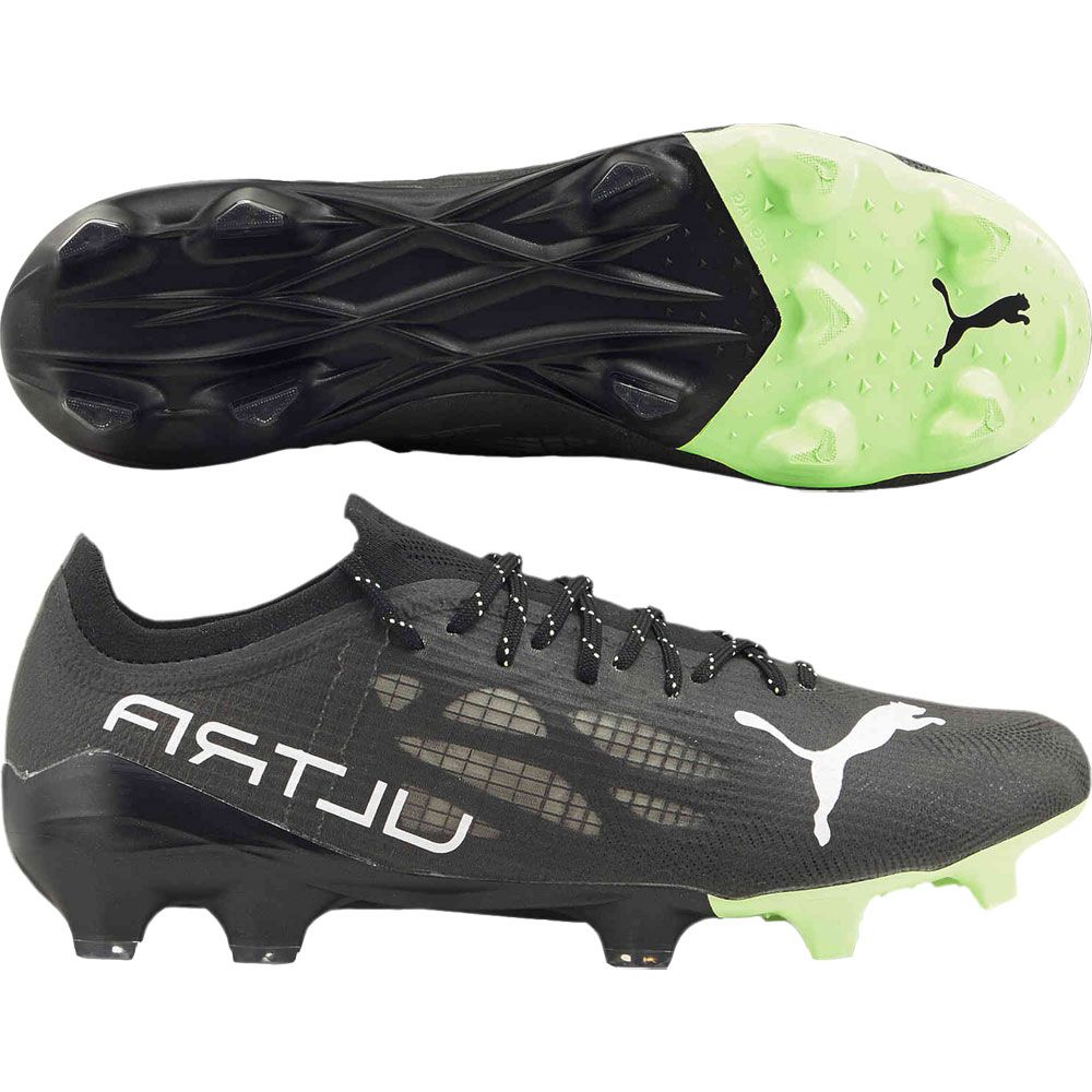 Puma Ultra 1.4 FG/AG Multi-Ground Football Boots Black/White/Fizzy