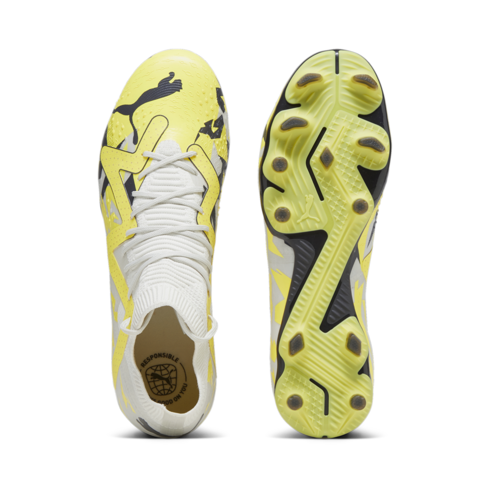PUMA Future Match FG/AG Football Boots Gray/Yellow