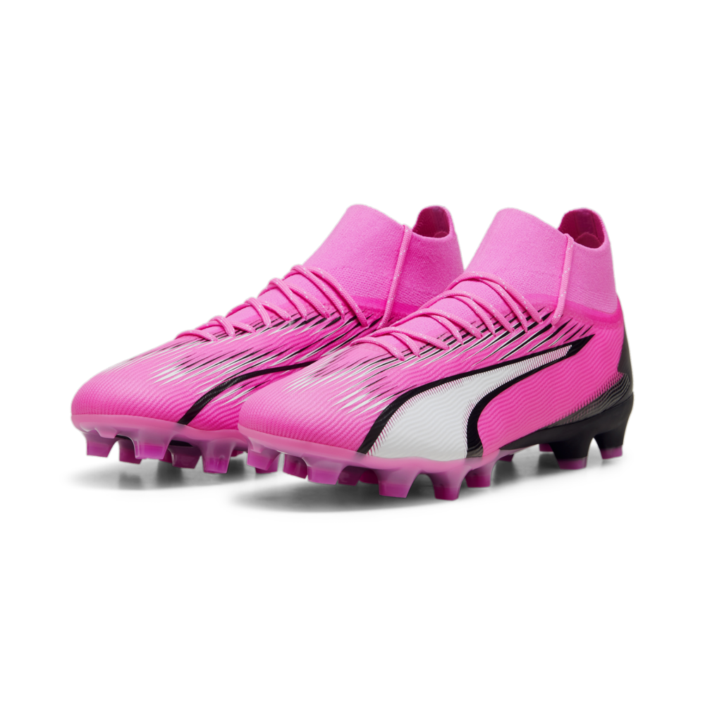 PUMA Ultra Pro FG/AG Football Boots Pink/White