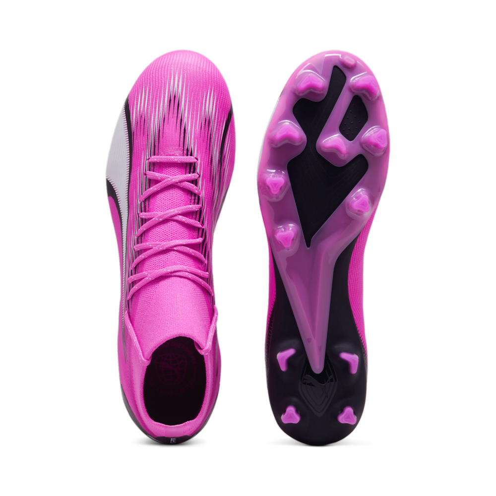 PUMA Ultra Pro FG/AG Football Boots Pink/White