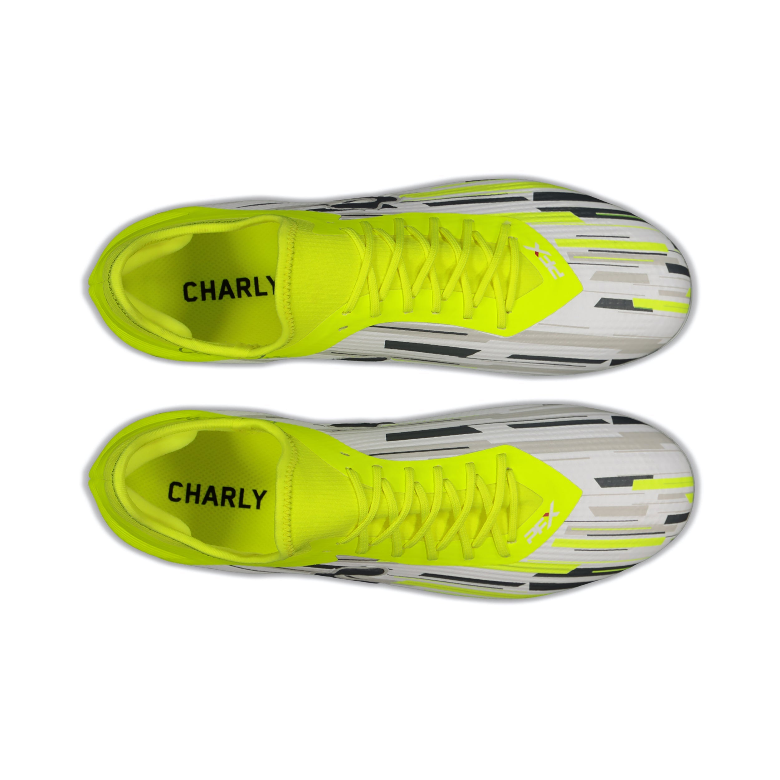 Charly Genesis PFX Soccer Cleats White/Yellow