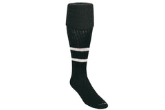 Kwik Goal Referee Sock 2 Stripe Black/White