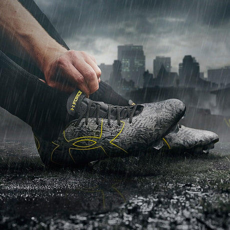 Under Amour Alter Ego Clutch Fit Force 2.0 FG Firm Ground Soccer Cleats -  Black/Steel/Taxi